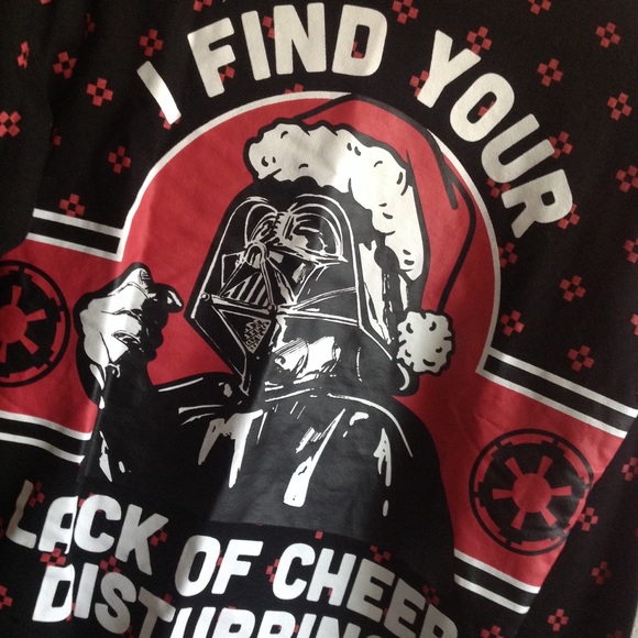 NWOT Star War Darth Vader Holiday Cheer Sweatshirt - Picture 4 of 7